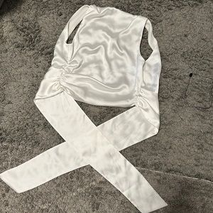 ZARA SILK OPEN BACK TANK